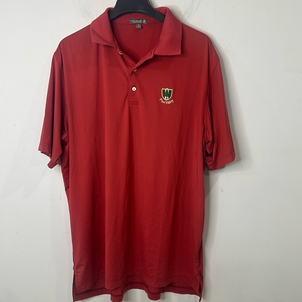 PETER MILLAR Polo Shirt Mens Size XL Large PINE VALLEY GOLF CLUB